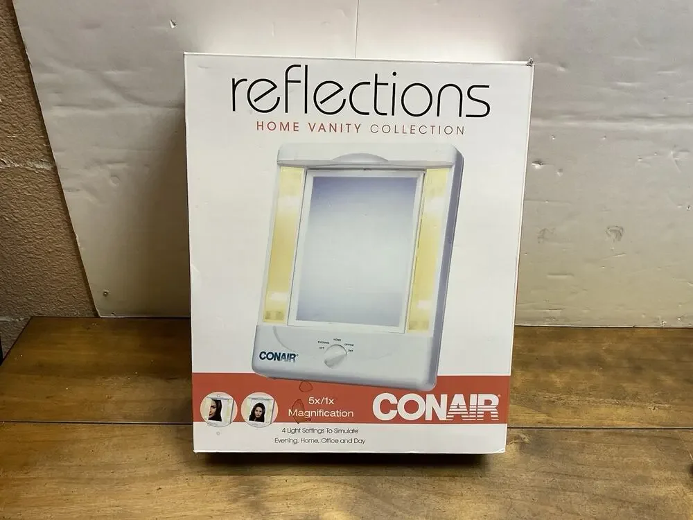 Conair Reflections Home Vanity Lighted 5X/1X Magnification Plug In NIB